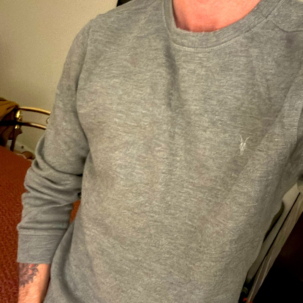 All Saints light sweater. Grey. Medium.